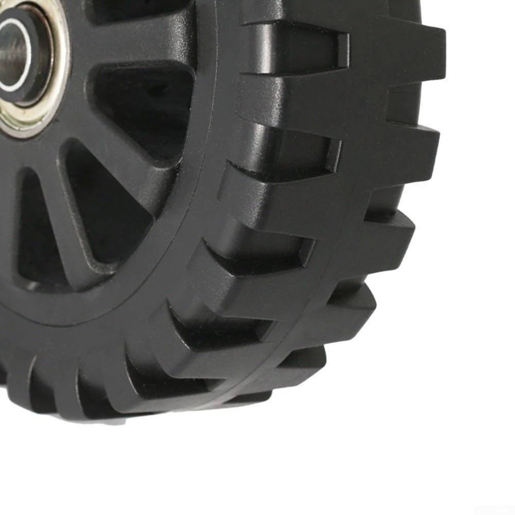 2 Ruote Silenti 6 Pollici per Barbecue Grill Sostituzione | Silenzioso, rotazione , diametro 150mm, altezza 45mm, foro 8-10mm, uso esterno