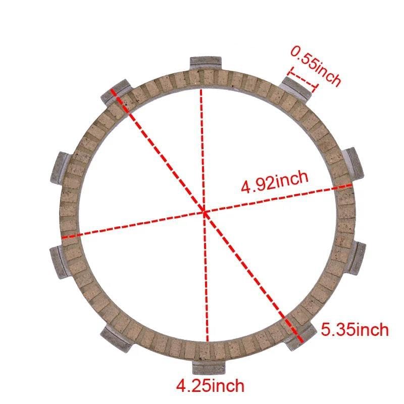 Stahl- und Reibungskupplungsplattensatz für Suzuki DR-Z 250(Paper Clutch Plate)