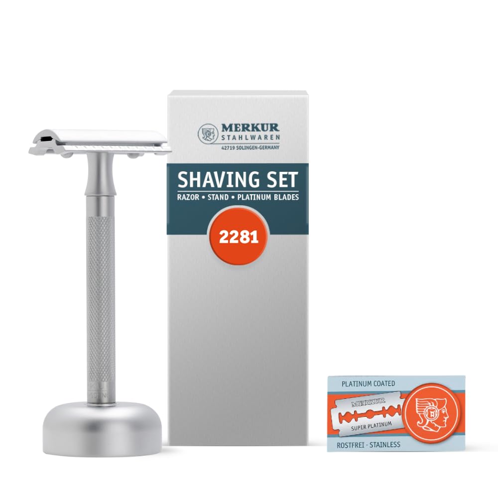 Amazon.co.jp: MERKUR シェービングセット 2281 モデル スタンド付き