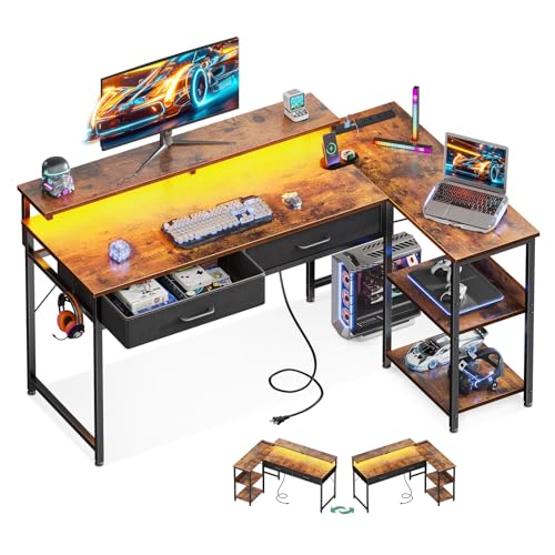 Amazon | AODK L字デスク ゲーミングデスク パソコンデスク 120cm幅