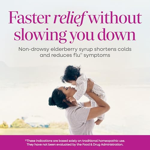 Nature's Way Umcka Cold & Flu Relief Elderberry Syrup, Berry, 4 Fl Oz - image 2