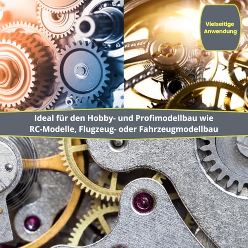 Modellbau Fett – Hochleistungs Schmierfett für den Modellbau – Teflonfett PTFE für Gelenke, Getriebe & Antriebseinheiten – Premium Modellbaufett für Feinmechanik – (50ml)