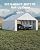20ft Wide Heavy Duty PE Carport – Waterproof Outdoor Garage Shelter for Car, Truck, Boat with Removable Sidewalls, White