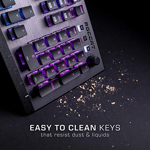 Image of ROCCAT Vulcan 100 Aimo RGB Mechanical Wired Gaming Keyboard, Silver (ROC-12-411-BN-AM)