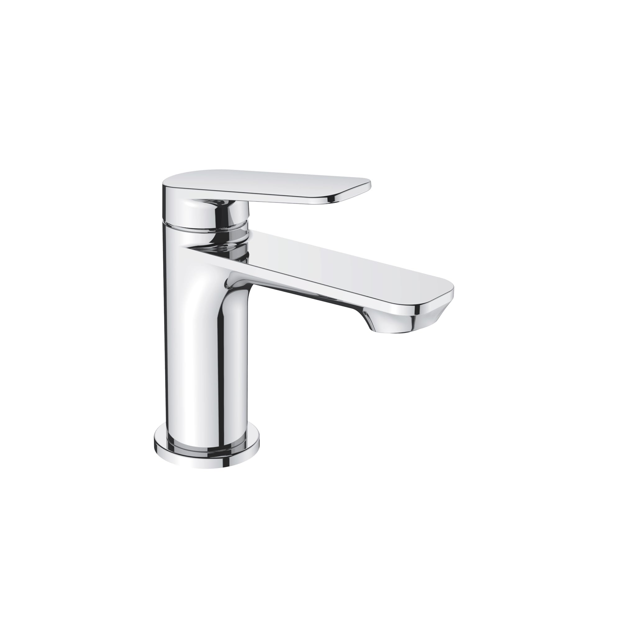 BELZ Wasserhahn Bad,Waschtischarmatur Einhandmischer Armatur Waschbecken mit Auslauf Höhe 84 MM,Wassersparend, Massives Messing, Energiesparend, Chrom