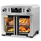 PHS 24 QT French Door Air Fryer Toaster Oven Combo with Rack...