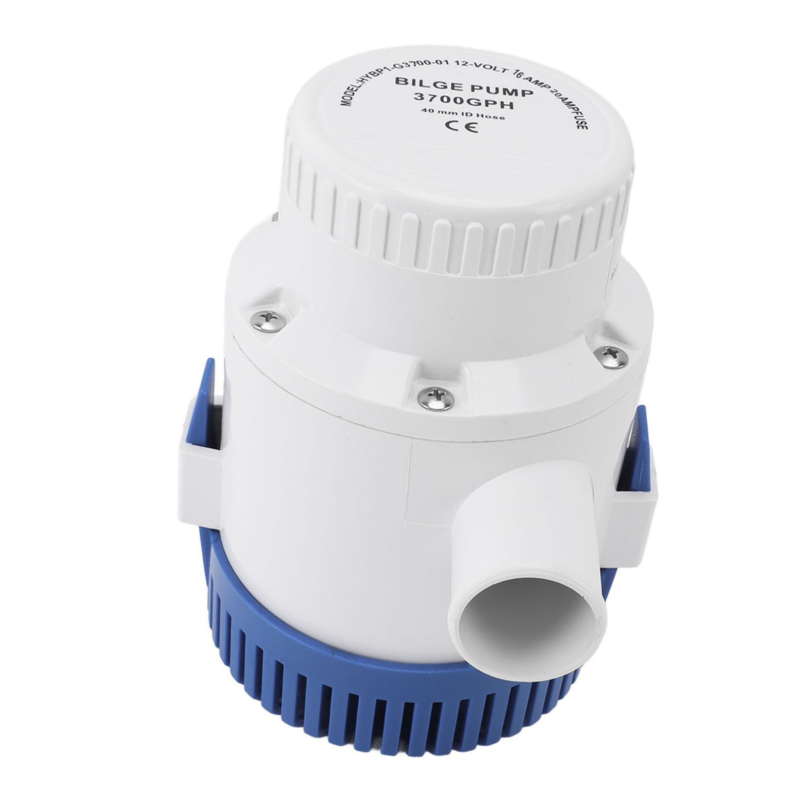 Bomba de achique marina eléctrica de 3700 GPH, 12 V, bajo ruido y protección contra sobrecalentamiento, carcasa de ABS resistente, ideal para embarcaciones y vehículos recreativos