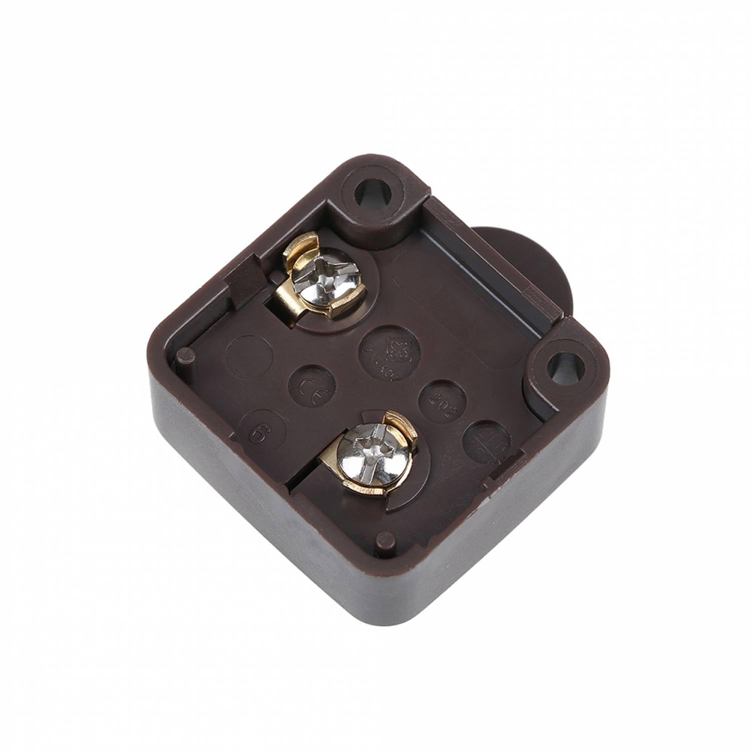 fuchswerk 4 x Door Contact Switches Cabinet Switch Contact Switch 2A 250V Chest Switch Door Switch for Furniture Door Furniture Switch Button Light Switch Brown - Image 4