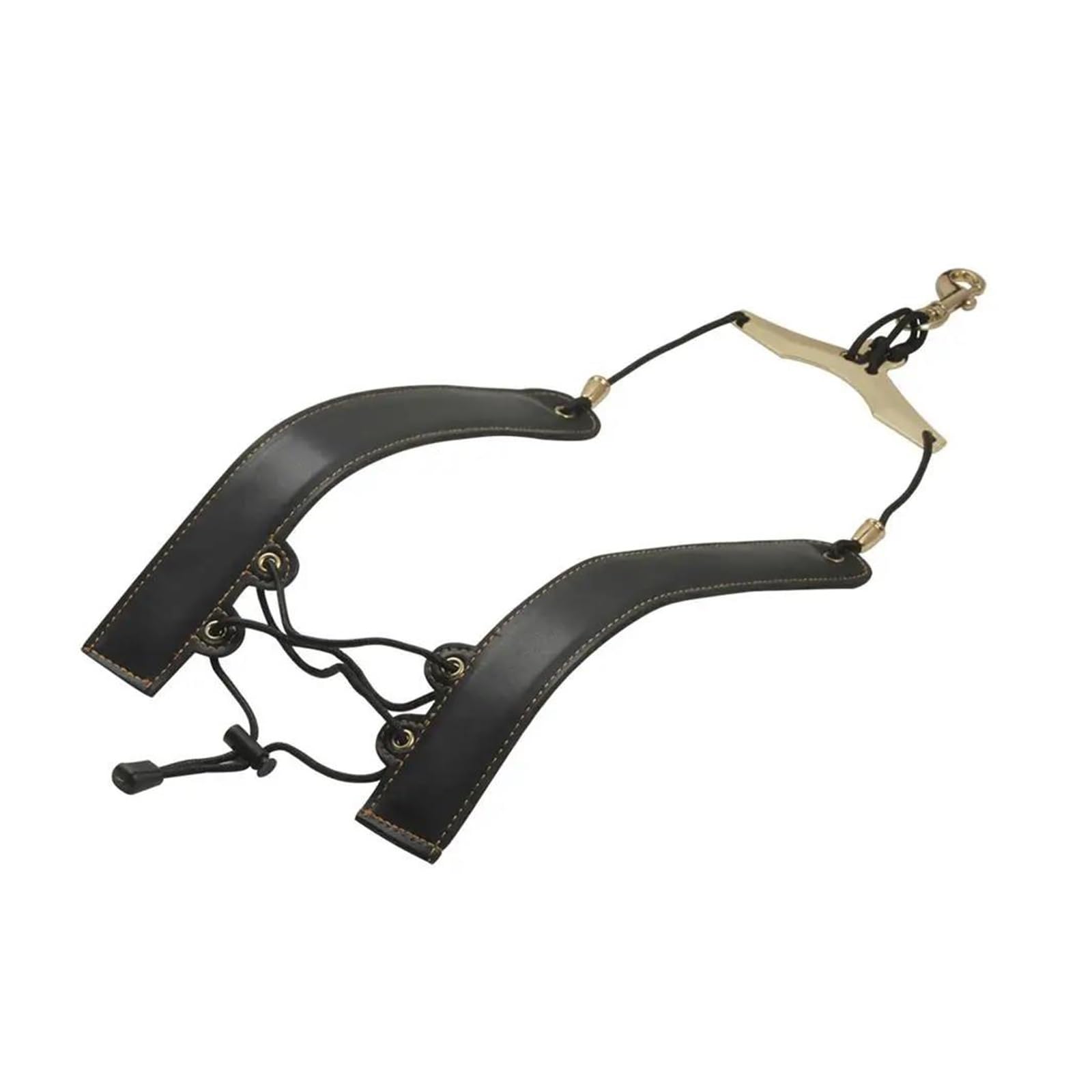 Akcesoria do saksofonu Pasek Do Saksofonu Skórzany Pasek Na Ramię Saksofon Smycz Pasek Na Szyję Ochrona Sax Neck Ramię Akcesoria Do Instrumentów (Color : Bk)
