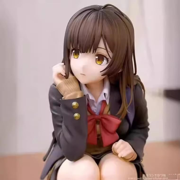 Image of Anime Girl - Ogiwara Sayu (Higehiro) Action Figure for Home Table - Desk & Car Deskboard Decor | 15cm Ogiwara Sayu Anime Figure | Gift for Kids, Family & Friends (Ogiwara)