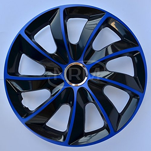 Lot de 4 enjoliveurs STIG Extra Noir/Bleu 13"