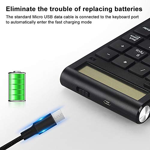 Dpofirs Tastierino numerico wireless a 20 tasti