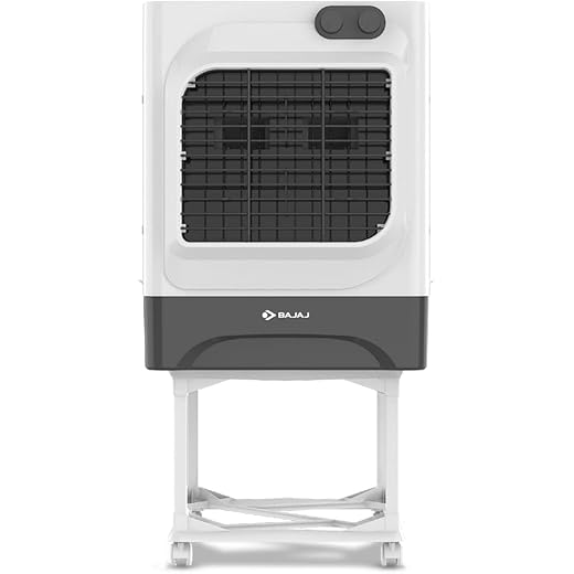 Bajaj MDB60 Dessert Air Cooler | 60 Liter Tank Capacity | Typhoon Blower Technology | 70 Feet Powerful Air Throw | Ice Chember | 1 Yr Warranty ?White?
