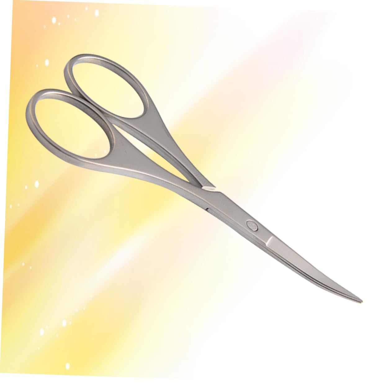 Tijeras Inoxidable Nasal Cejas y Vello para Seguridad de Acero | Puntas Redondeadas, Hojas Precisas, Agarre Fácil Acabado Plata, Recorte para Vello de Oreja