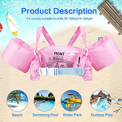 Image of Gogokids Puddle Float Jumper 24-66 Pounds, Toddler Swim Vest Kids Floaties