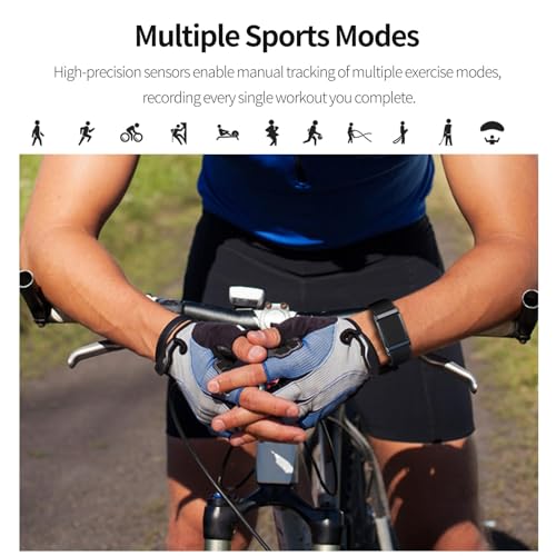 Smart Bracelet Health Tracker, Fitness Tracker, Activity Trackers for Man&Women -Smart Health Wristband for Man&Women,Sleep&Exercise Monitor,Waterproof Sleep Tracking Wearable (Black) - Image 6