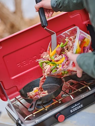 Camp Chef Mountain Series Kodiak - High Outpt Two-Burner Camp Stove - Lid Doubles as Windscreen - Portable Cooking Stove - For Outdoor Cooking - 20,000 BTU’s - Image 5