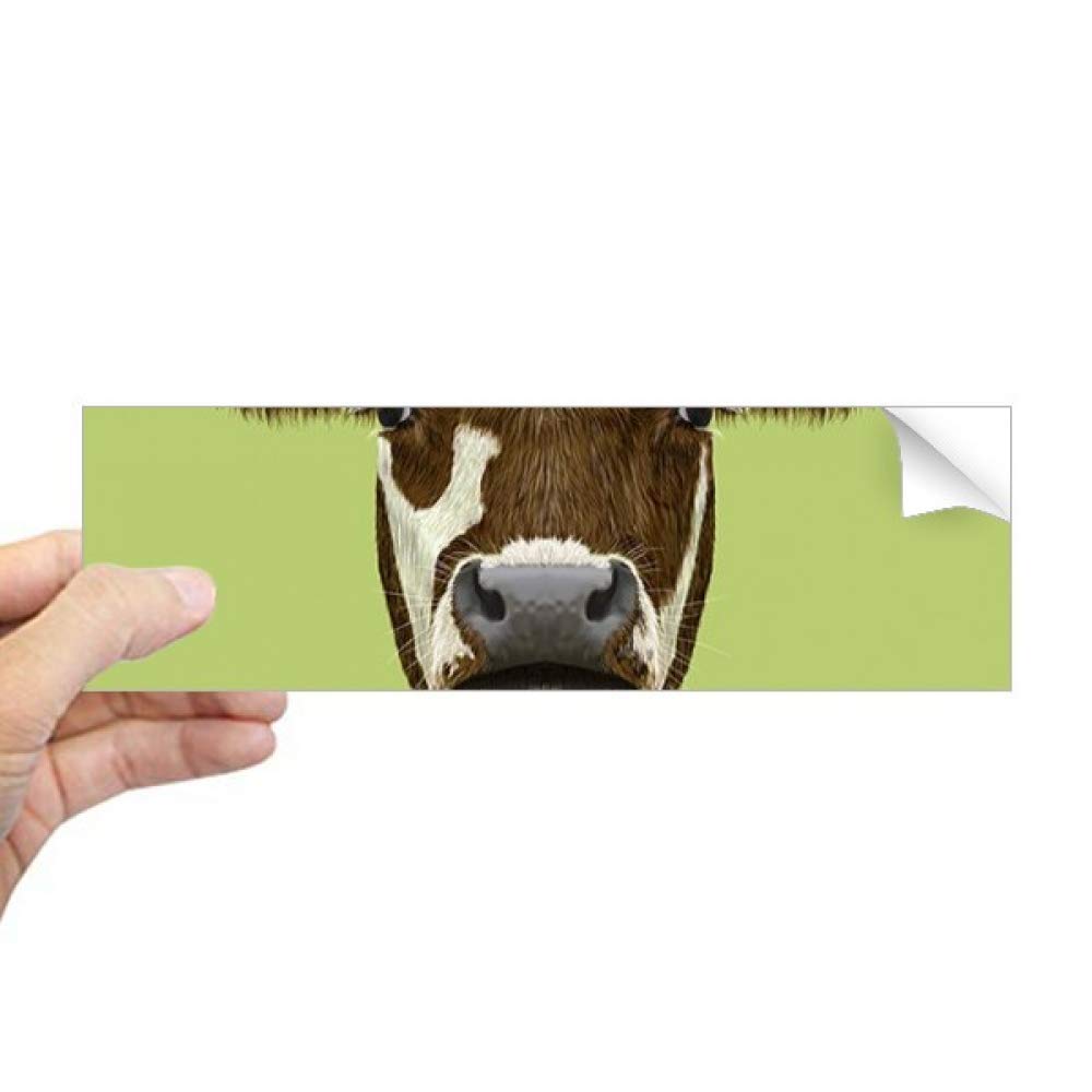 Autocollant vache laitière domestique marron pour personnaliser vos cahiers de cuisine