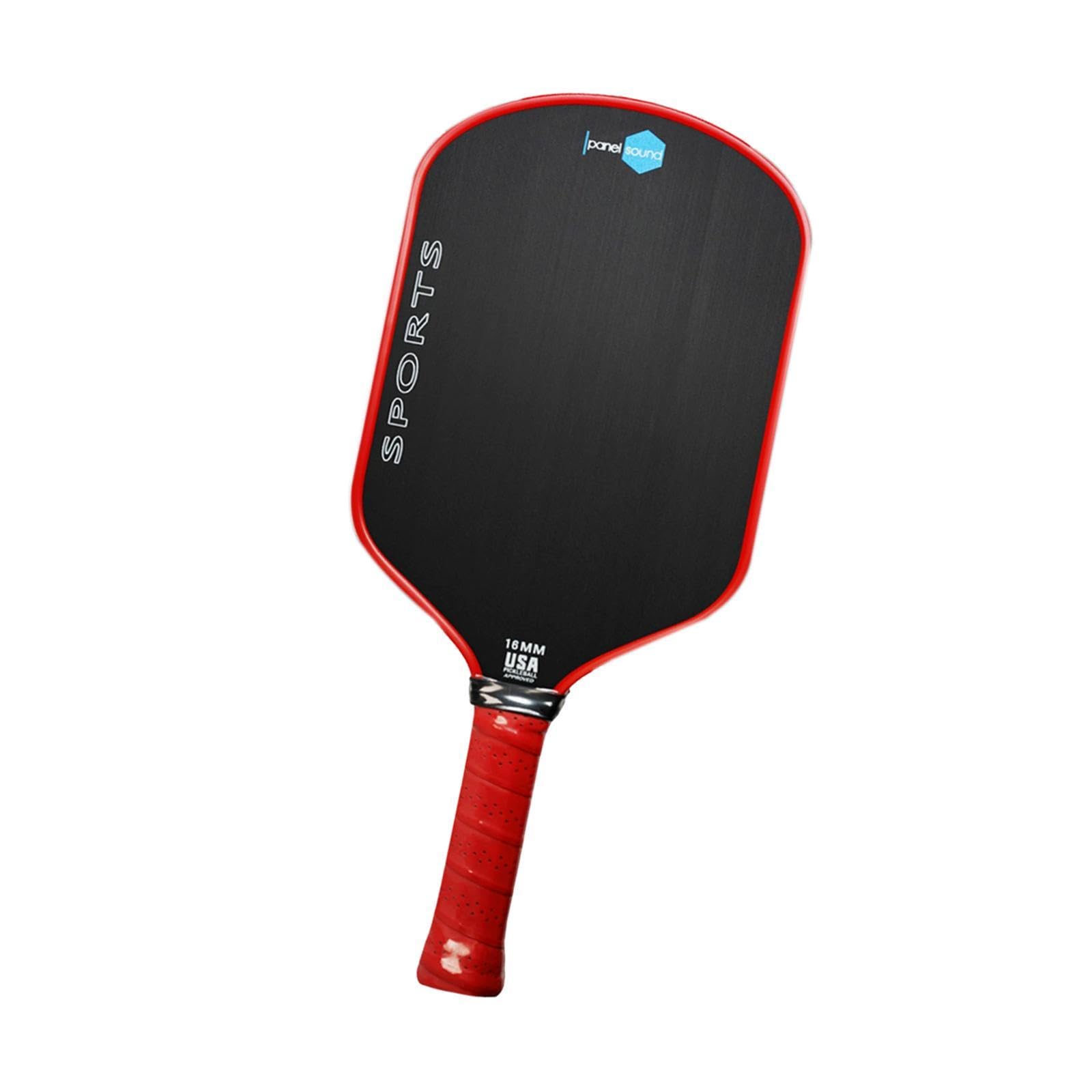 BNF® Carbon Fiber Pickleball Paddle | Ergonomic Anti Slip Handle | 14mm PP Honeycomb Core | Wide Face for Power & Control | 19cm x 27cm Face Dimensions | Red | Joola Agassi T700-image-26