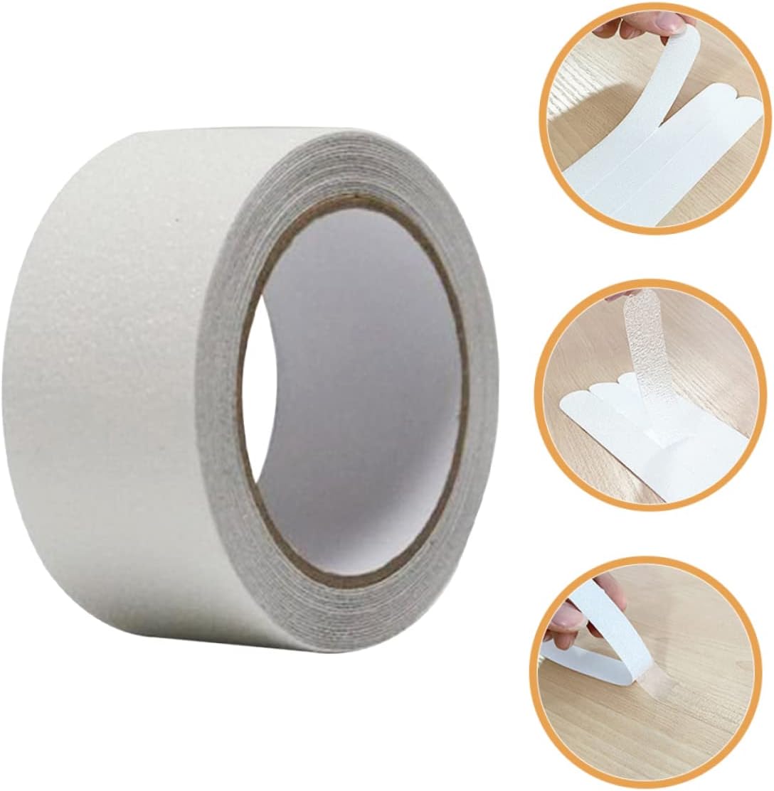 CANIGHT 1roll Transparent Non-skid Grip Tape for Stairs - Tape for Steps Adhesive for Use