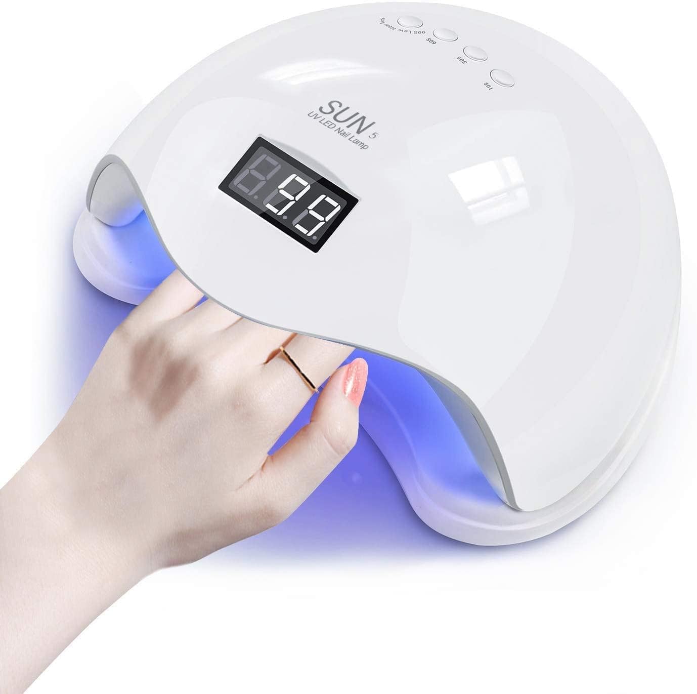 COLOR SPLASH Sun U V THR3E STROKES 3-in-1 Gel Nail Polish Uv Light Lamp, Nail Dryer Machine, And Nail Paint Dryer Machine – Professional Salon-quality Results At Home White Uv…