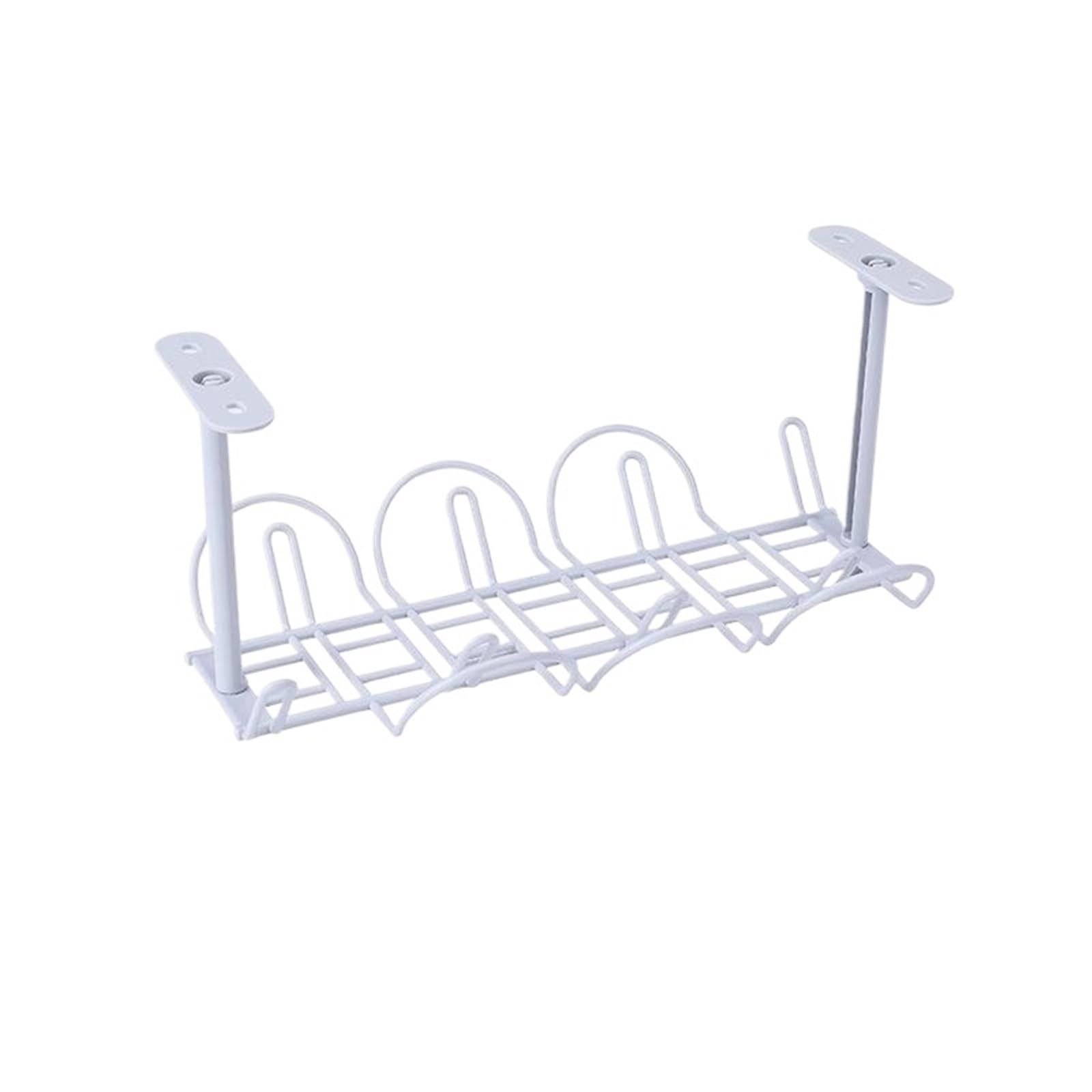 Vaschetta Portacavi Sotto Il Tavolo Portaoggetti for cavi for prese sotto la scrivania Vassoio for gestione cavi for casa Soggiorno Portaoggetti for cavo metallico Organizzatore for adattatore di alim