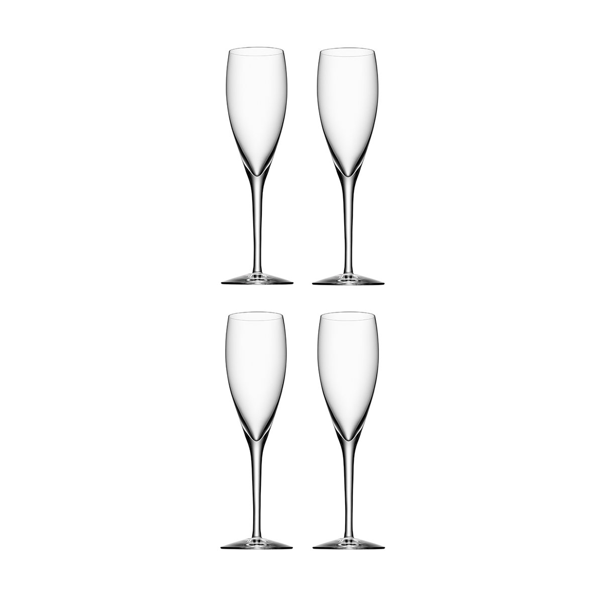 Orrefors Plus Batterie de Cuisine Verres à Champagne et Service complet pour réception réussie