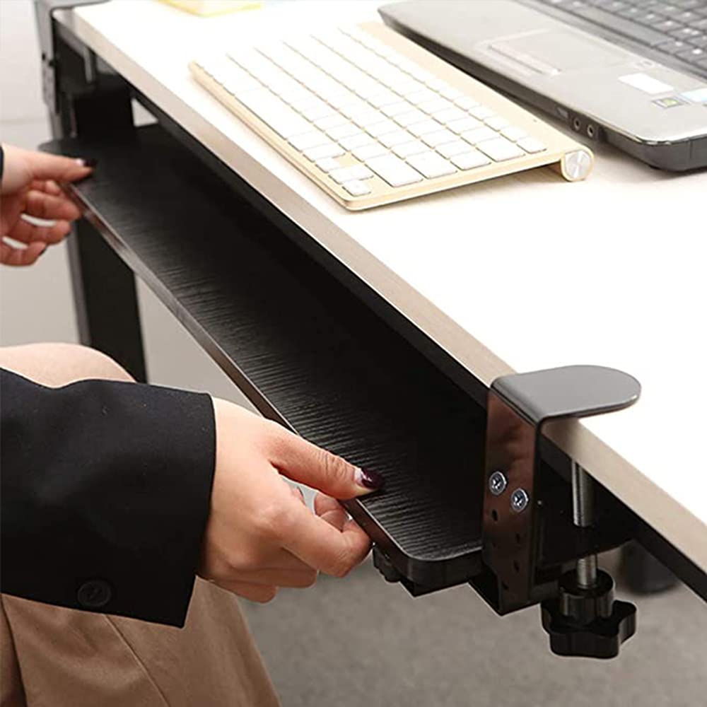 Tinse キーボードトレイ 机の下キーボードスライダー 65cm 25cm Amazon.co.jp: Tinse キーボードトレイ 机の下キーボード