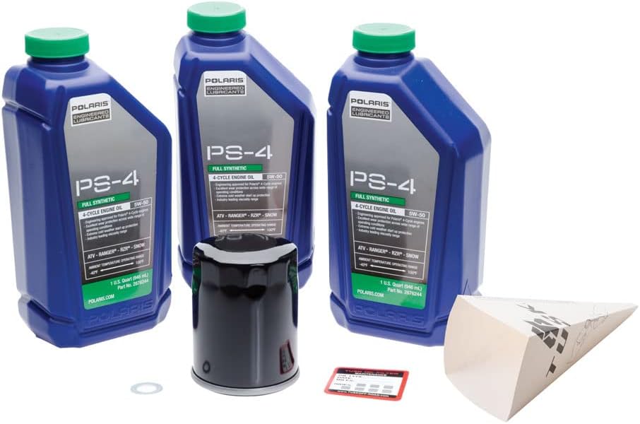 Tusk 4-Stroke Oil Change Kit Polaris PS-4 Plus 5W-50 For Polaris RZR Turbo R Premium 2022-2024