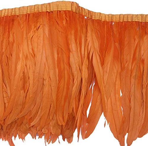 Raven Feathers Sowder Rooster Hackle Feather Fringe Trim 8-10inch In Width For DIY Sewing Craft Feather Trim For Sewing