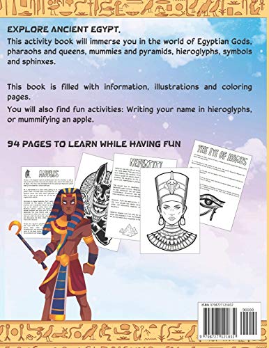 Egyptology Book for Kids: Discover Ancient Egypt Gods and Goddesses, Pharaohs ans Queens, and more -
