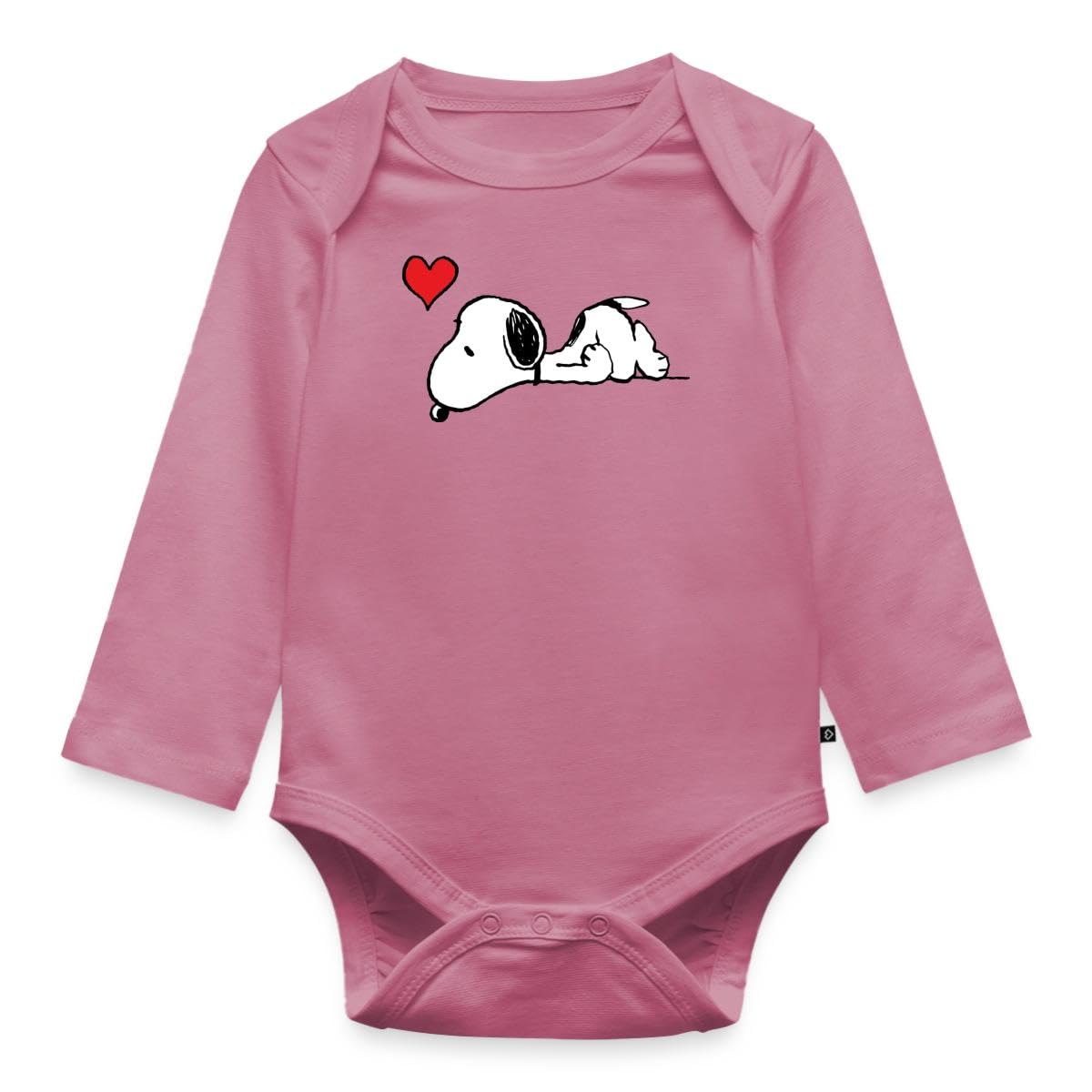 Body Manches Longues Bébé Bio Snoopy Amour Peanuts de Qualité Supérieure - 6