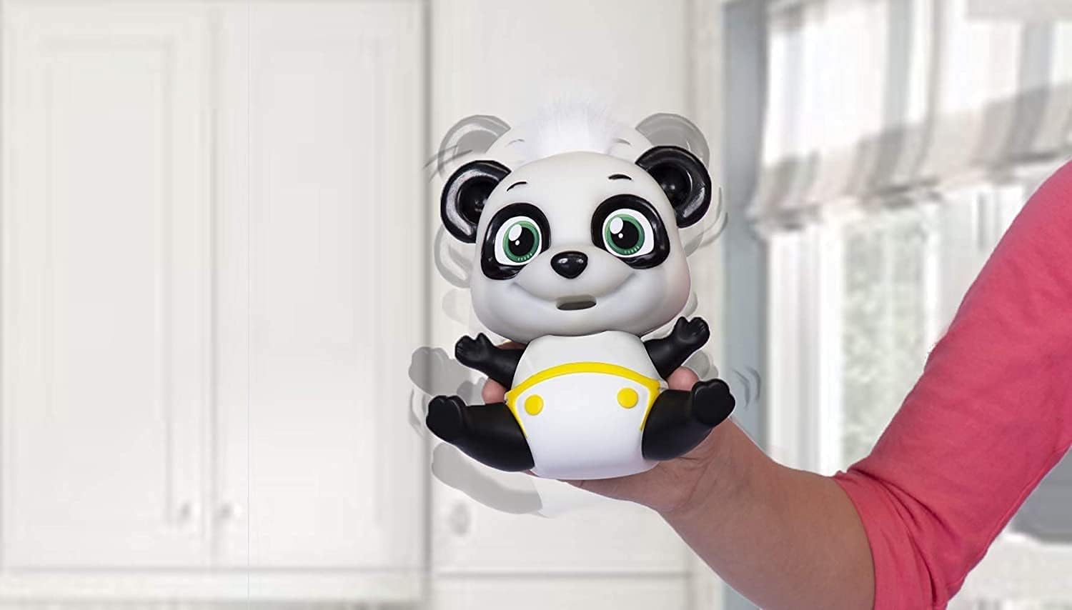 GLLP Munchkinz Interactive pet Panda with 30+ Sounds and Movement, Multi-Colour