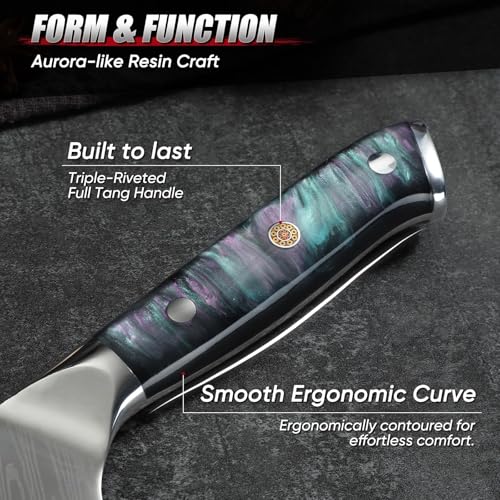 Image of Huusk 7 inch Fillet Knife for Fish, Boning Knife for Meat, Gift for Chef | Flexible Fish Filleting Knife for Salmon, Ultra Sharp Deboning Knife for Meat Cutting Processing, Stainless Full Tang Blade