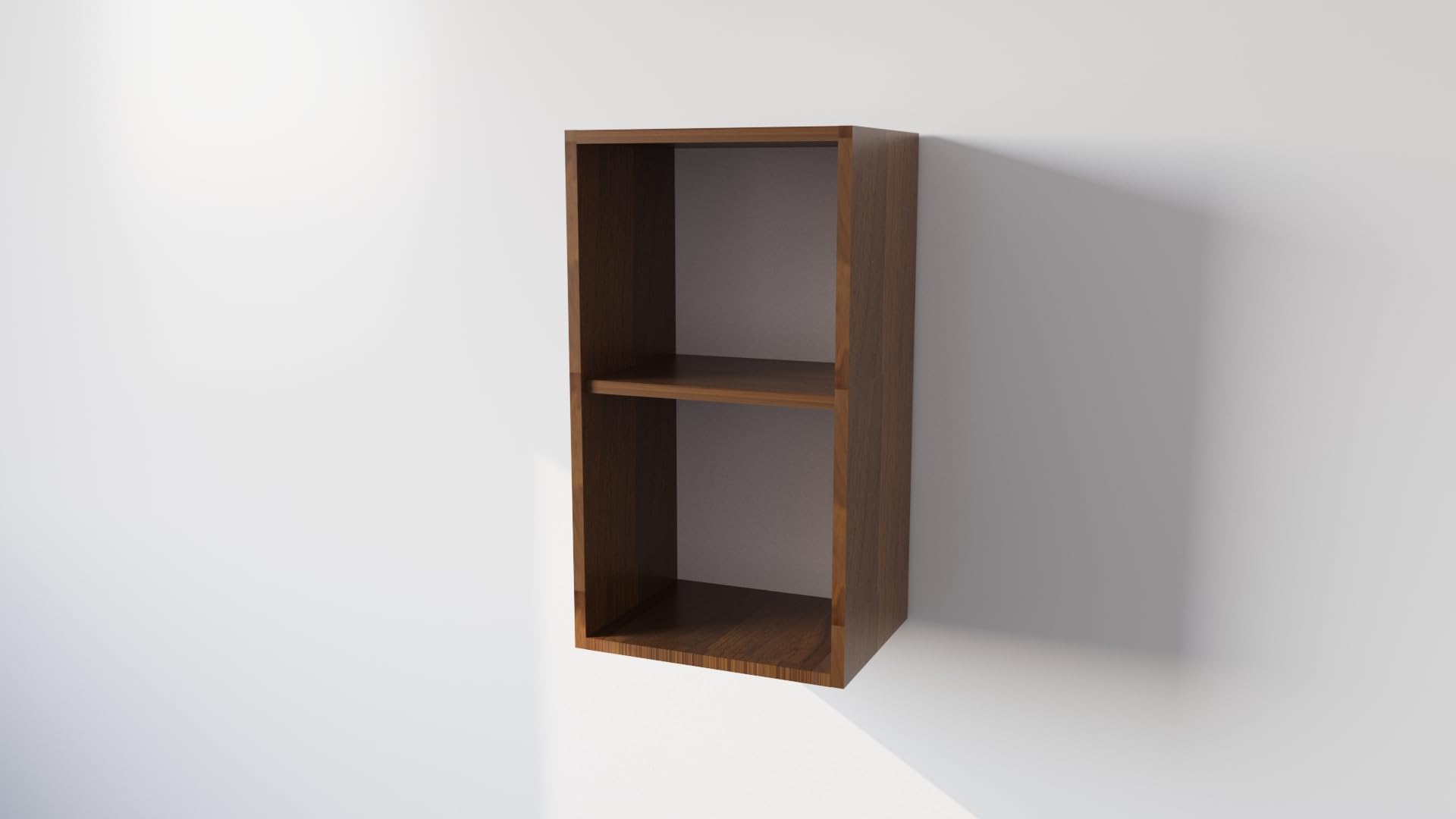 CALANDRELLI - Pensile Cucina in Legno Nobilitato Noce Mobile Alto con 1 Anta, Pensile Componibile Moderno Made in Italy (Altezza 60 X Larghezza 40 X Profondità 32 centimetri)