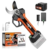 【トリガ連動機能・軽快1.0KG】Kebtek 充電式剪定バサミ 切断径33mm コードレス 21V 電動剪定ばさみ 日本製フッ素刃 電動はさみ 剪定 2000mAh大容量電池1個付属 庭木の剪定 日本語取扱説明書付き (品番KT 933、延長ポールは別売り)