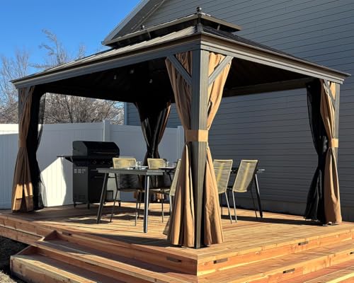 PURPLE LEAF 10' x 14' Hardtop Gazebo