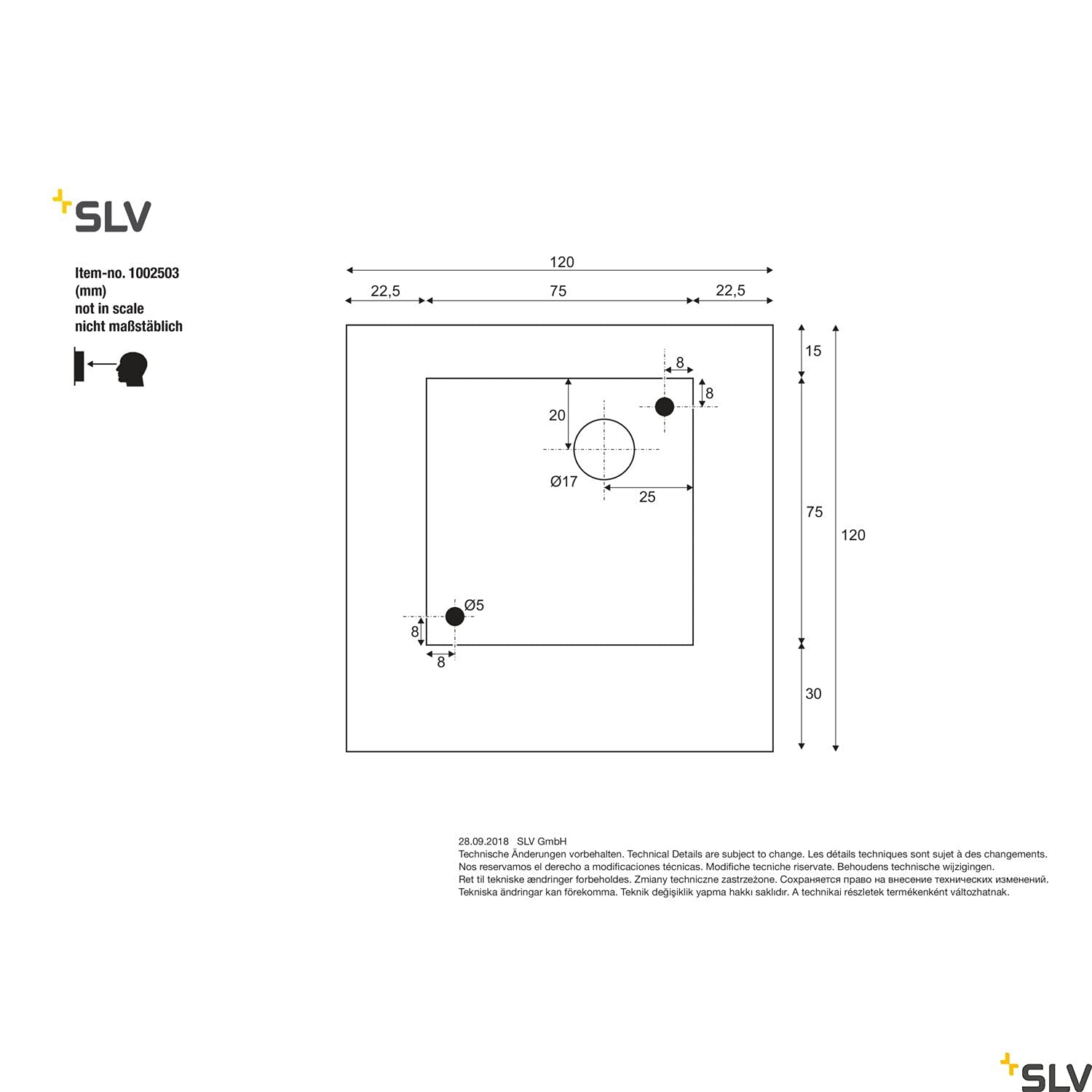 SLV LED Wandleuchte VILUA S für die effektvolle Außenbeleuchtung von Hauseingang, Wänden, Wegen, Fassaden, Treppen | LED Wandlampe, Aussenleuchte, Gartenlampe | LED Inside, 8,3W, 3000K, 405lm,