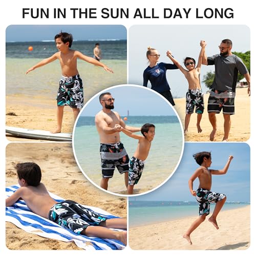 Image of Kanu Surf Boys' Paradise Floral Swim Trunk