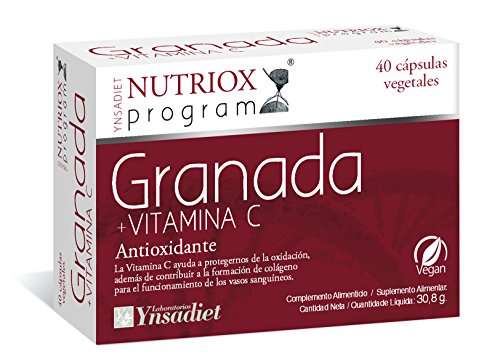 Nutriox Granada y Vitamina C Antioxidante - 40 Cápsulas