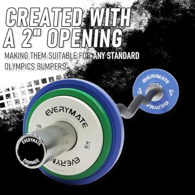 Change Weight Plates:1.25LB 2.5LB 5LB Set Fractional Plate Olympic Bumper Plates Set for Strength Training, 2 inch weight plates