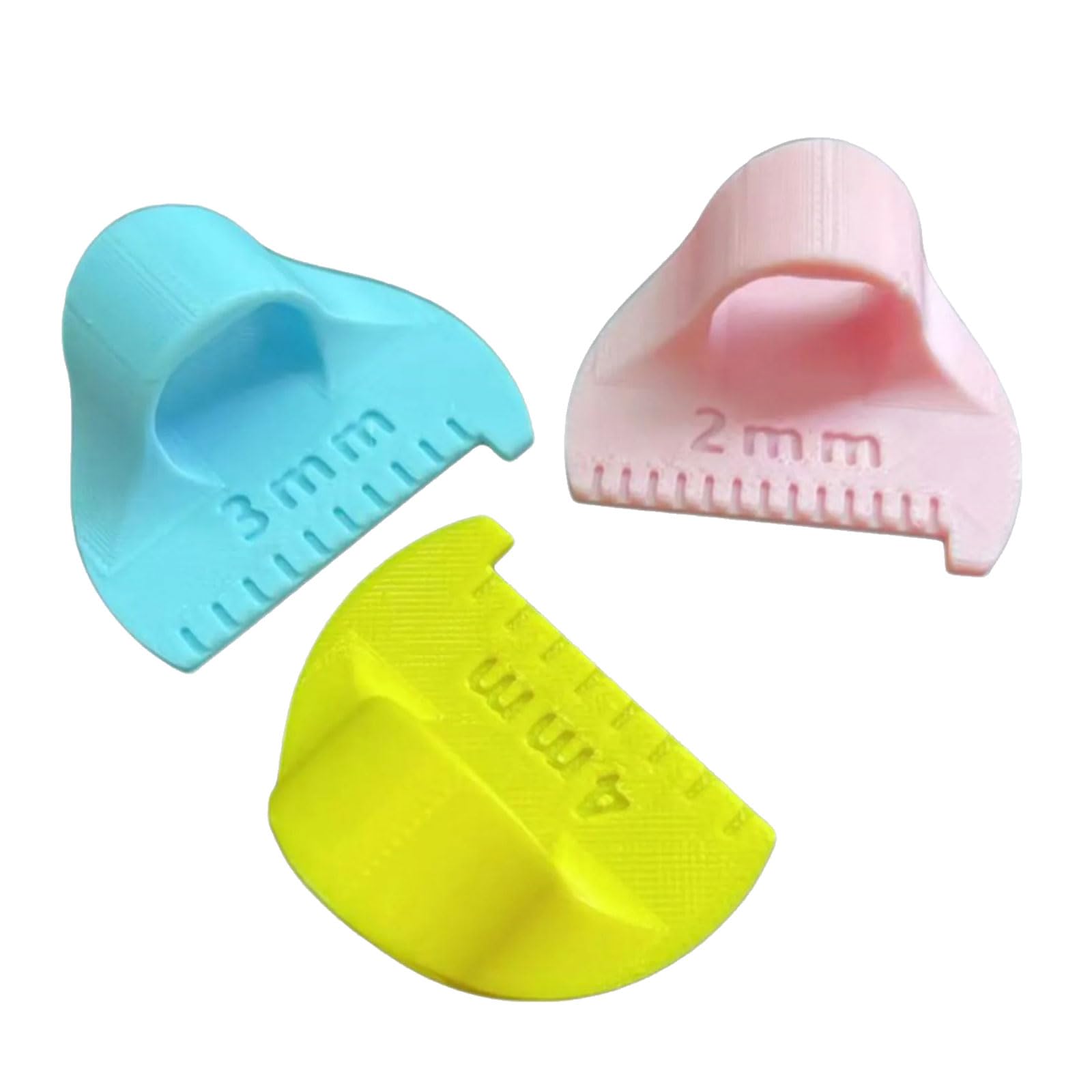 Tsophreniq 3Pcs Sewing Templates Ruler Finger Ruler Quilting Stitching Aid for Fabric Measuring Quilting Craft Multifunctional Fabric Cutting Templates