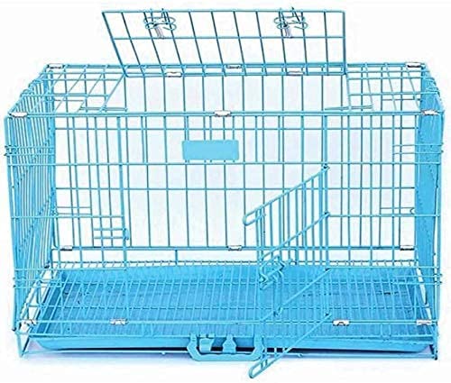 Woofy Cage House for New Born Puppies, Small Cats Kittens, Hamsters, Rabbits, Guinea Pigs Kennel & Travel Carrier Double Door Heavy Duty Folding Metal Cage Length 24 Inch (Blue) (B09ZT1S96B) Amazon Price History, Amazon Price Tracker
