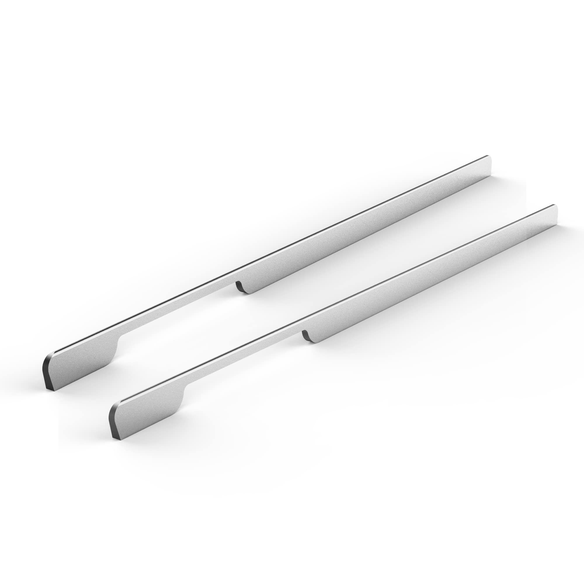 Spitze by Everyday - D10 Wardrobe Door Handle, Metal Door Handles for Drawers and Cabinets, Long Wardrobe Handle with Comfy Grip, Pack of 2 (24 Inches / 600 mm, Satin Silver) (B099S6WFMZ) Amazon Price History, Amazon Price Tracker