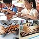 Traditionelle Abakus, Abakus, Berechnungswerkzeug für Kinder Mathematik Ausbildung, 15-stellige Retro Holz Quadrat, chinesische Abakus Berechnung Box, braun, 1-teilig