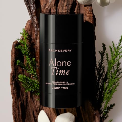 Image of Each & Every Natural Deodorant, EWG Verified & Vegan (2.5oz) | Cedar & Vanilla, Aluminum-Free Deodorant for Women & Men with 72-Hour Odor Protection, Baking Soda-Free Deodorant