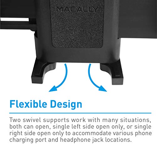 Macally Car Vent Phone Mount, [Design] Cell Phone Holder for Car - Air Vent Phone Mount for Car - Easy Clamp Cradle in Vehicle Compatible with All Apple iPhone Android Smartphone