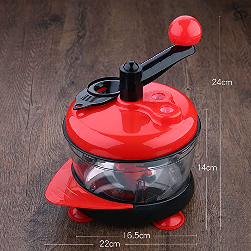 Procesador manual de alimentos y cortador de verduras miniatura 3