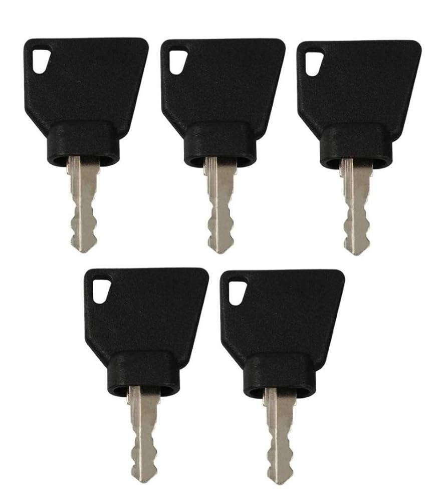 5 Pack Ignition Keys for JCB Volvo Mini Excavator, Loader
