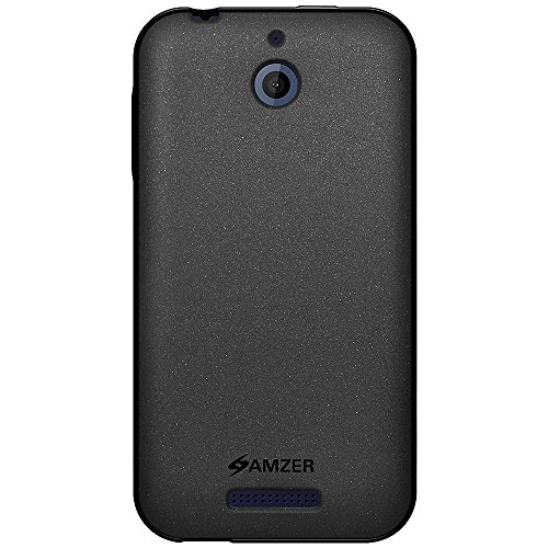 Amzer Pudding Soft Gel TPU Skin Fit Case Cover for HTC Desire 510 - Retail Packaging - Black
